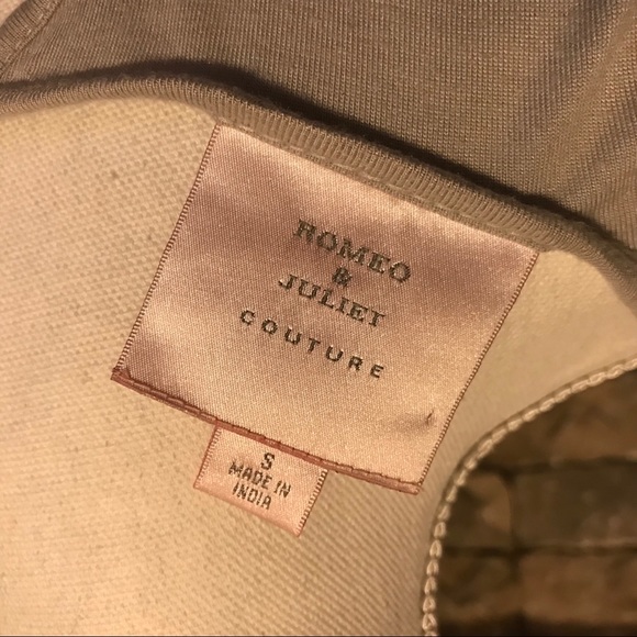 Romeo and Juliet Couture Gold Beaded Tank Small - Picture 6 of 7